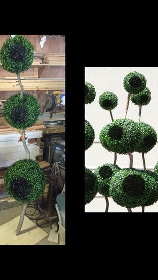 Topiary Eyeball props for optician tv commercial   #tvcommercials
